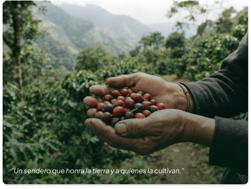 Un sendero que honra la tierra y a quienes la cultivan.